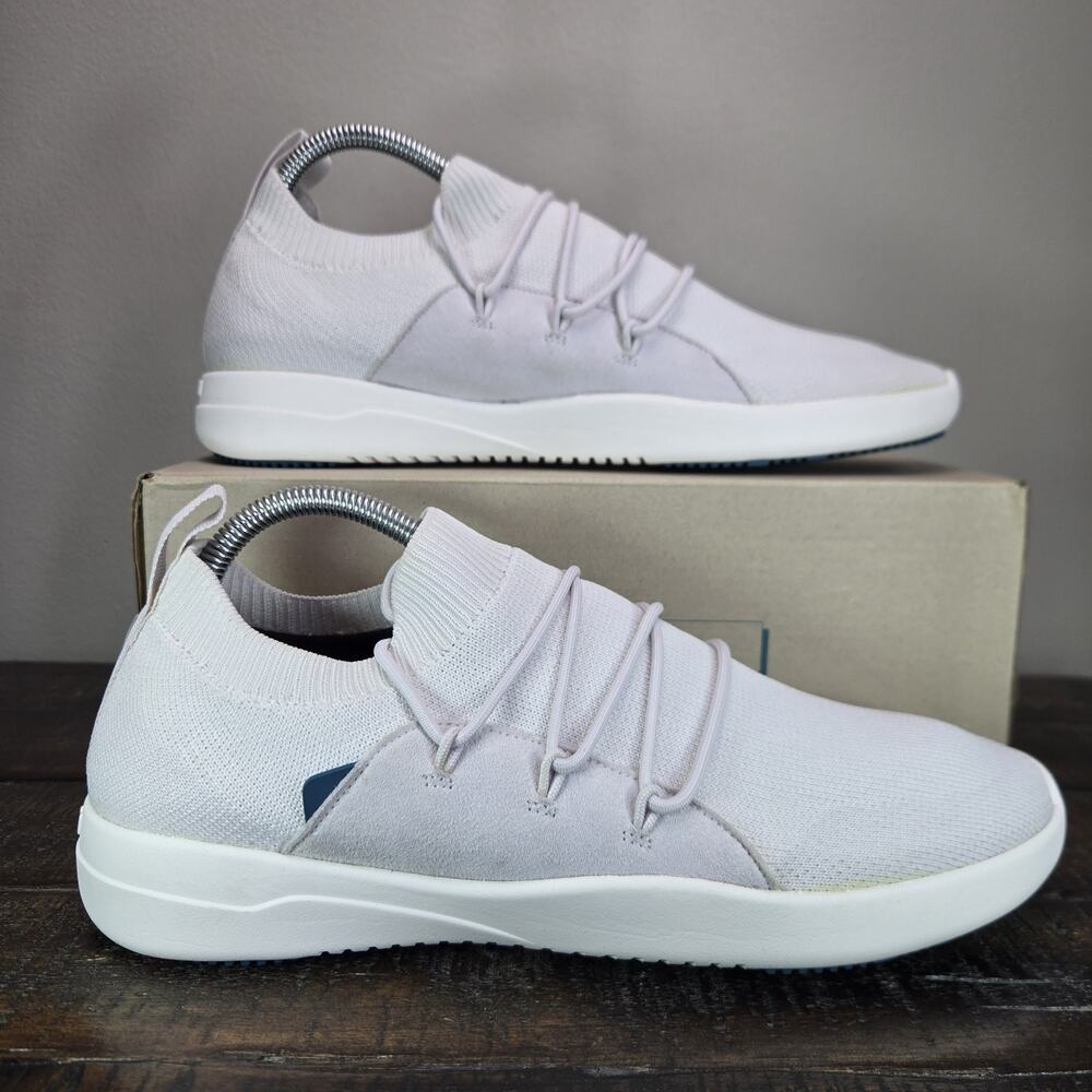 NEW Vessi Cityscape Classic Womens Size 10 Lace Up Waterproof Shoes Birch White